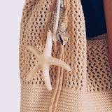 Grigri de sac Lou - coquillage, étoile de mer - VAVAIA