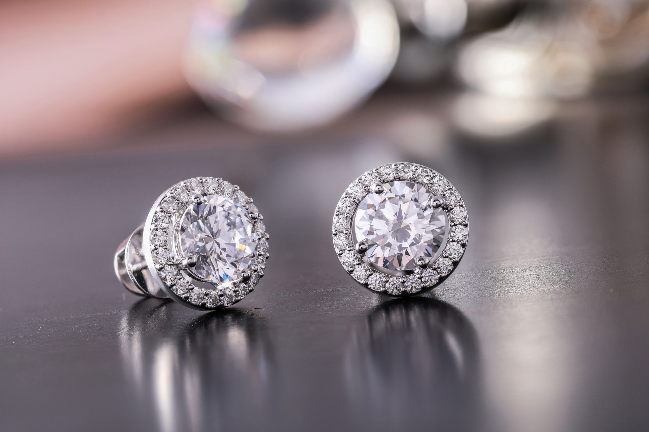 Boucles oreilles diamants etincelants elegance